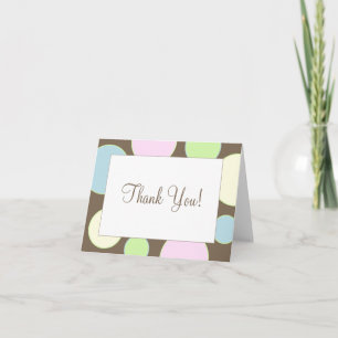 Polka Dot Fun Thank You Card