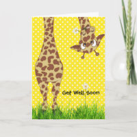 Polka Dot Get Well Soon Giraffe
