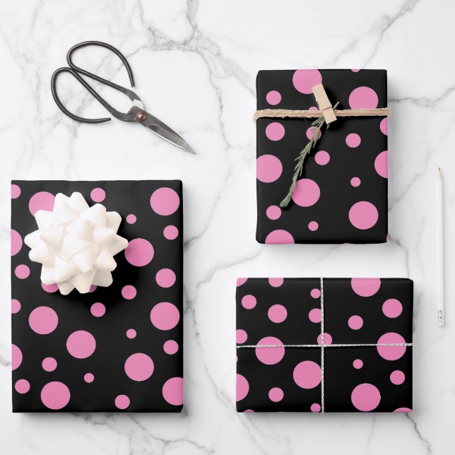 Polka Dot Gift Wrap Any Colour Dots HAMbyWG (Front)