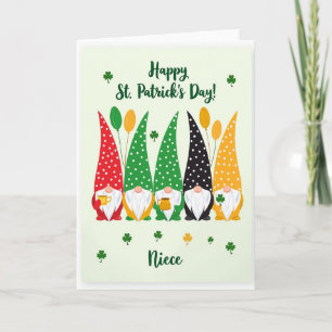 Polka Dot Gnome Niece Card