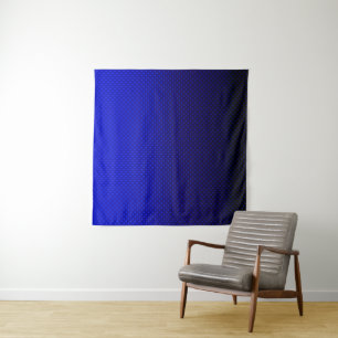 Polka dot gradient navy black colours dark print tapestry