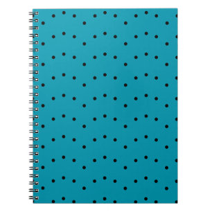 Polka Dot Green Blue Pattern  Notebook