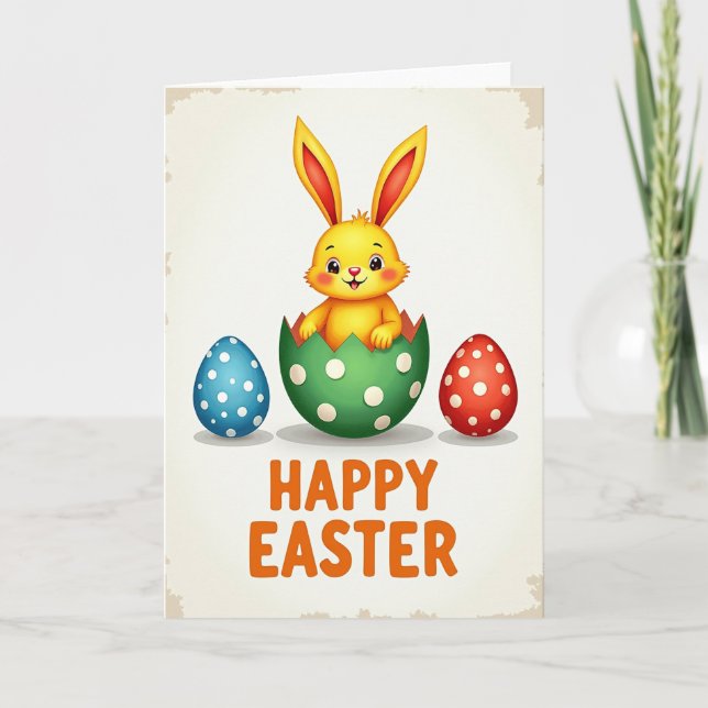 Polka Dot Happy Creature Card (Front)