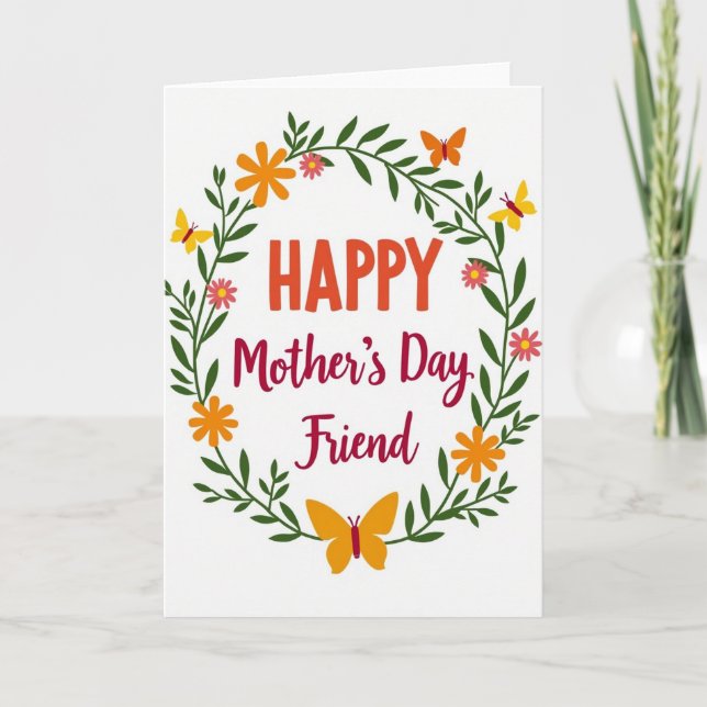 Polka Dot Happy Day Friend Card (Front)