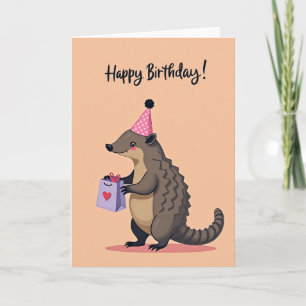 Polka Dot Hat Birthday Card