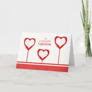 Polka Dot Hearts Valentine's Day Card