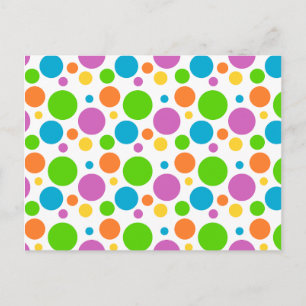 Polka Dot Image Postcard