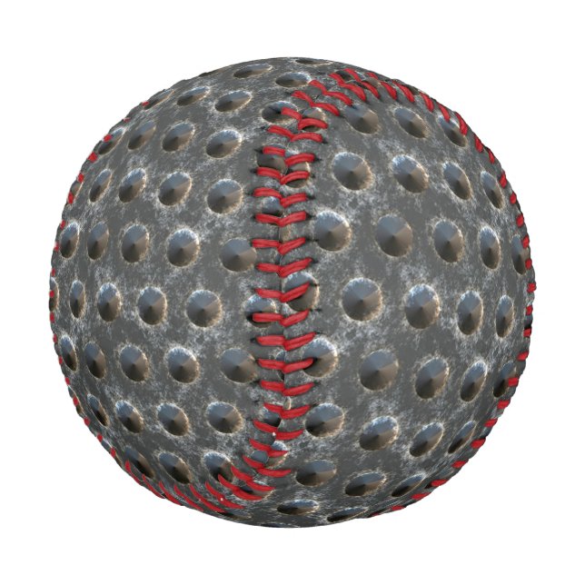 Polka Dot Industrial Style Background Customisable Baseball (Angled)