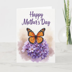 Polka Dot Insect Floral Card