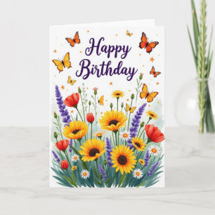 Polka Dot Joyful Garden Card