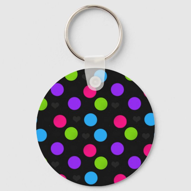 Polka Dot Key Chain (Front)