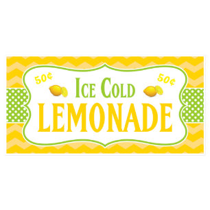 Polka Dot Lemonade Stand Sign Banner