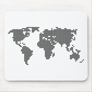 Polka Dot Map Mouse Mat