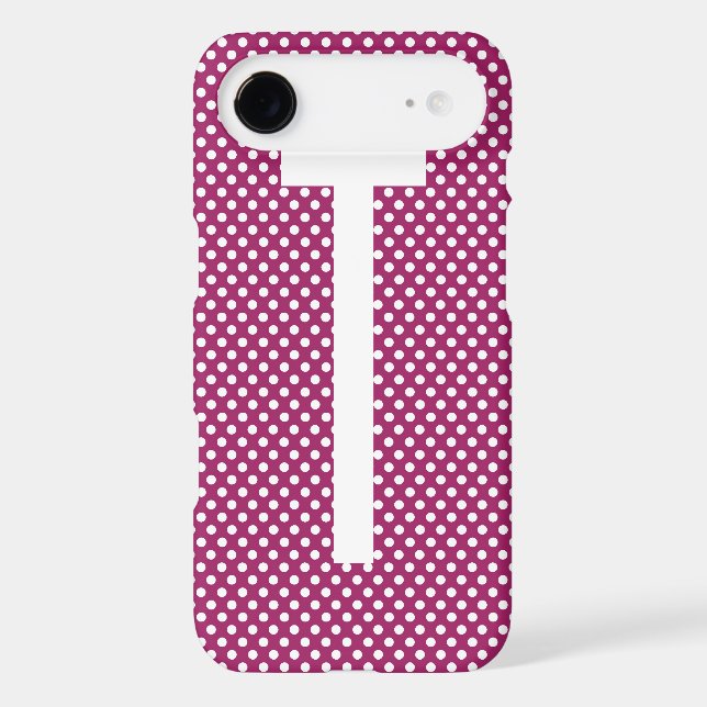 Polka Dot Monogram iPhone 5 Case (Back)