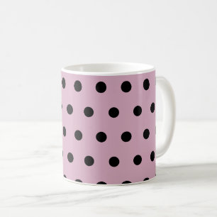 Polka Dot Mug (Pink & Black)
