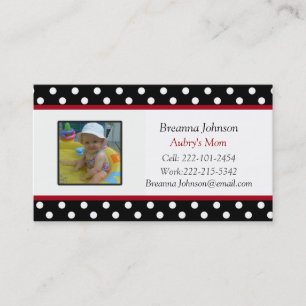Polka Dot: Mum Contact Card