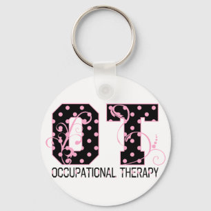 Polka Dot OT Key Ring