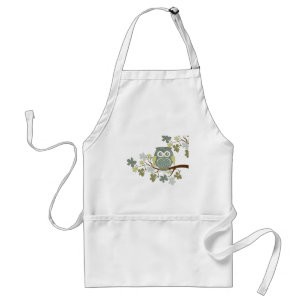 Polka Dot Owl in Tree Standard Apron