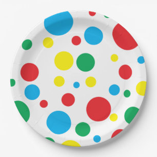 Polka Dot Paper Plate