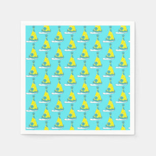 Polka Dot Party Hat Happy Birthday Celebration Napkin