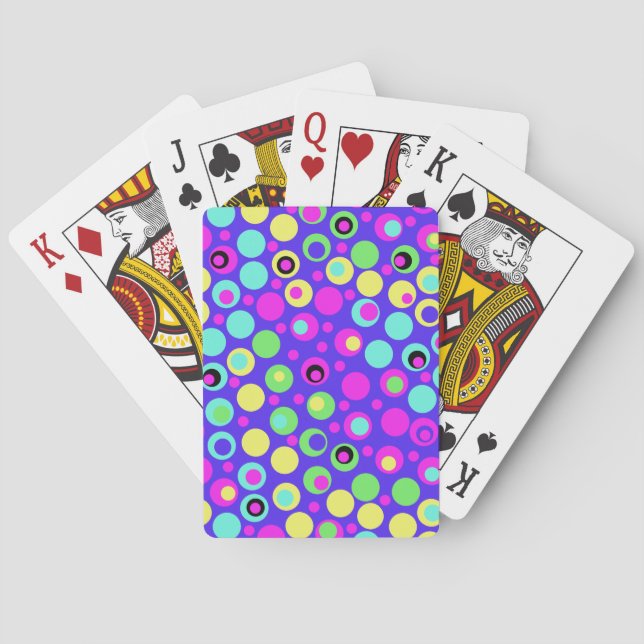 Polka Dot Party Playing Cards (Back)