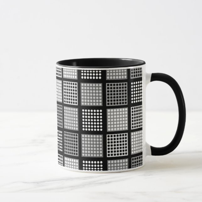 Polka Dot Patchwork Pattern Mug (Right)