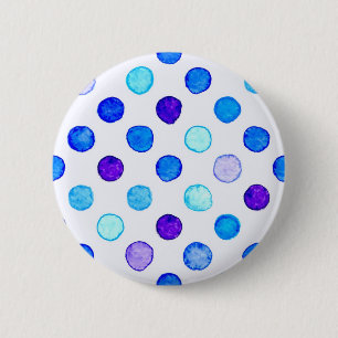 Polka dot pattern 6 cm round badge