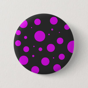 Polka dot pattern 6 cm round badge