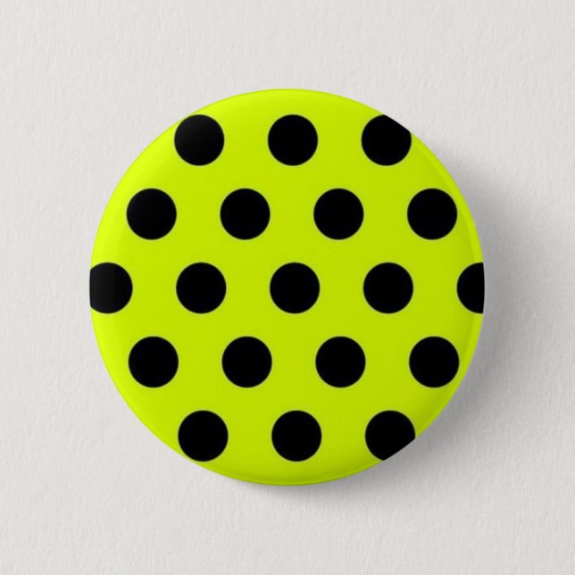 Polka dot pattern 6 cm round badge (Front)