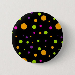 Polka dot pattern 6 cm round badge