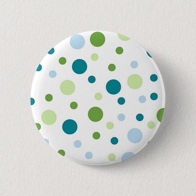 Polka dot pattern 6 cm round badge (Front)