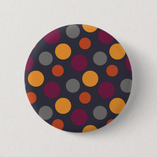 Polka dot pattern 6 cm round badge