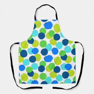 Polka dot pattern apron