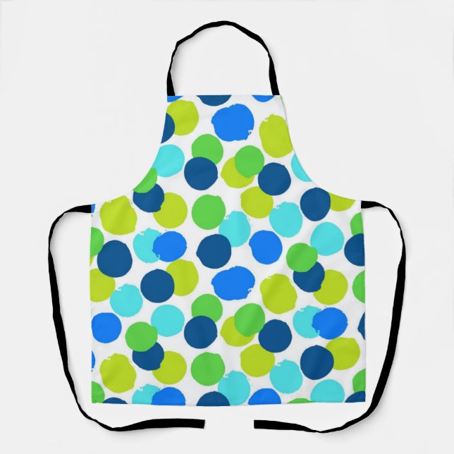 Polka dot pattern apron (Front)