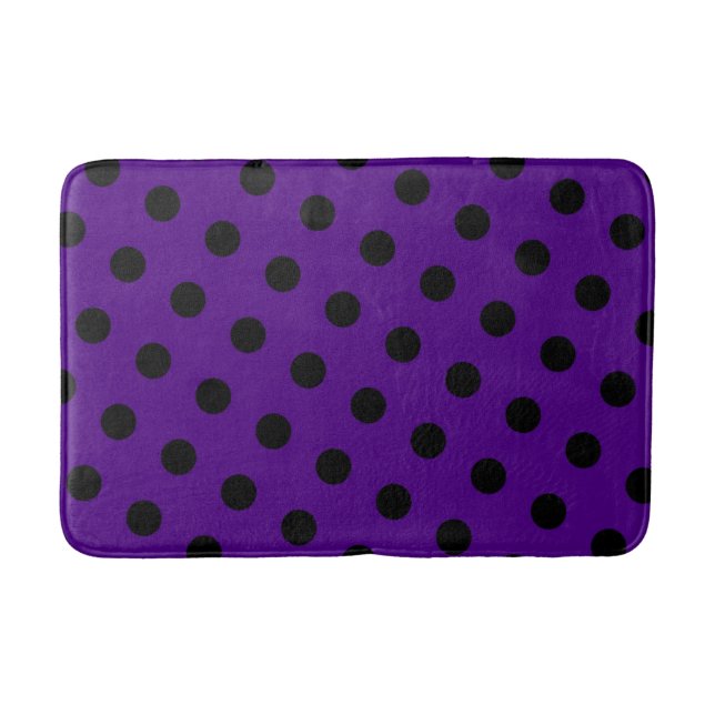 Polka dot pattern bath mat (Front)