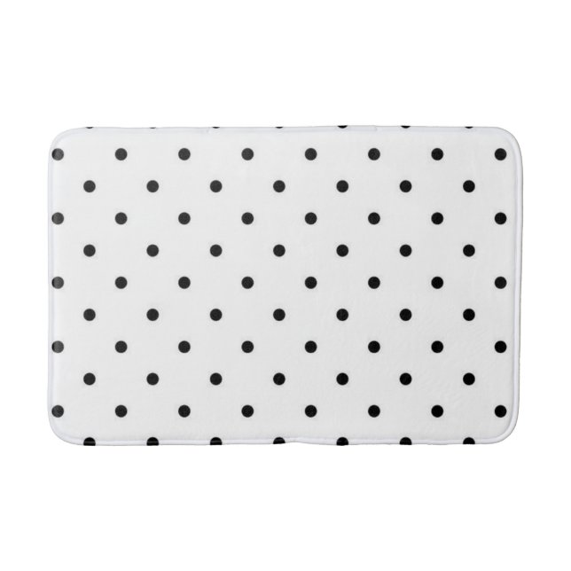 Polka dot pattern bath mat (Front)