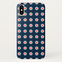 Polka Dot Pattern - Blue Red White