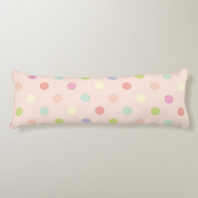Polka dot pattern body cushion (Front)