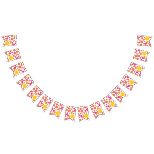 Polka dot pattern bunting