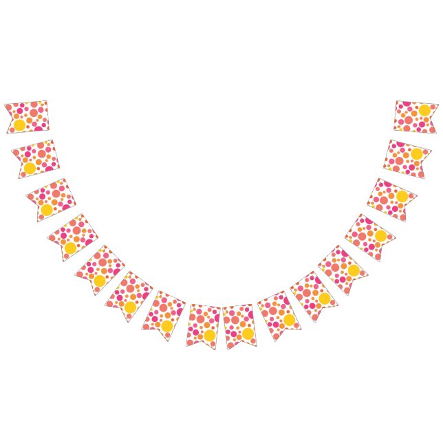 Polka dot pattern bunting  (All)