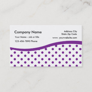 Polka Dot Pattern Business Cards