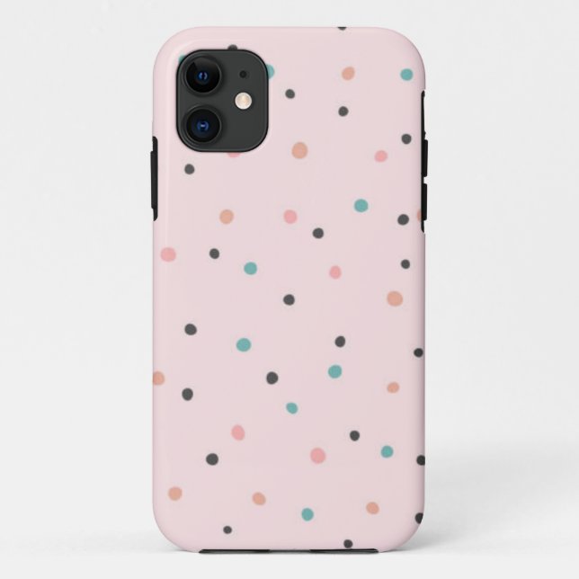 Polka dot pattern Case-Mate iPhone case (Back)
