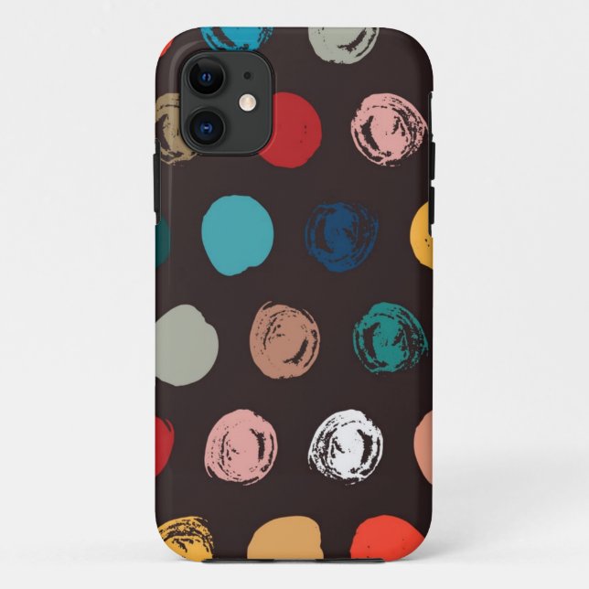 Polka dot pattern Case-Mate iPhone case (Back)