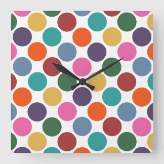 Polka Dot Pattern Clock