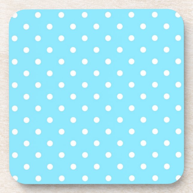 Polka dot pattern coaster (Front)