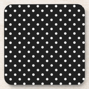 Polka dot pattern coaster