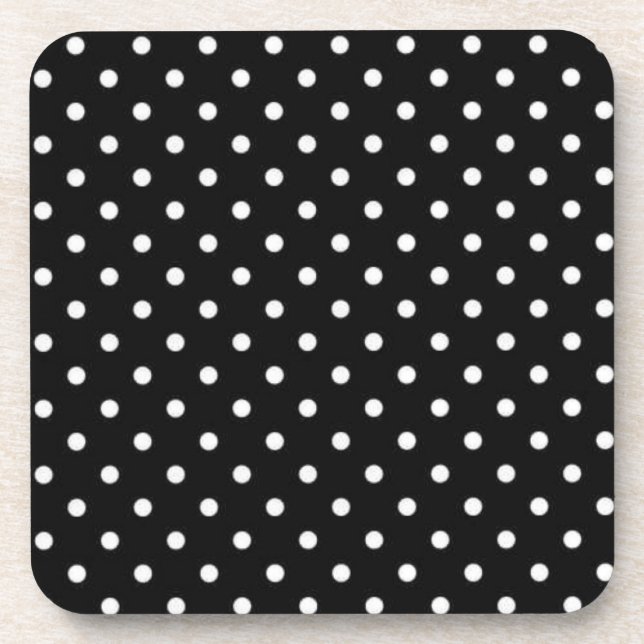 Polka dot pattern coaster (Front)