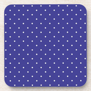 Polka dot pattern coaster