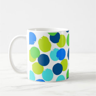 Polka dot pattern coffee mug