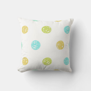 Polka dot pattern cushion